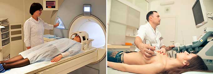 Способы диагностики заболевания УЗИ и МРТ